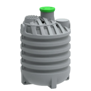 MW Regenwatertank verticaal, 10.000 L, Ø2300 x 3500 mm