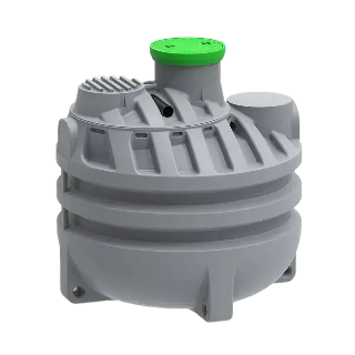 MW Regenwatertank verticaal, 1200L, Ø1300 x 1550