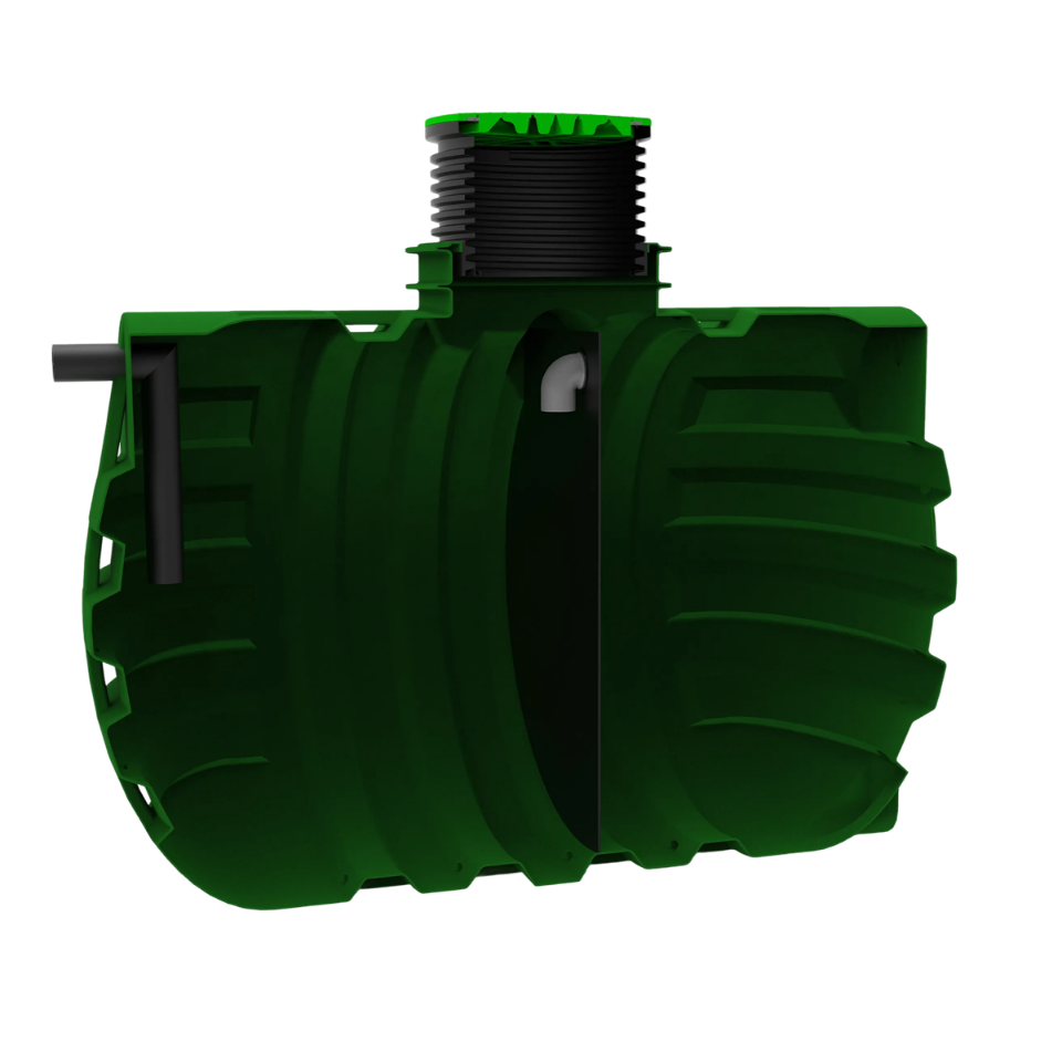 MW Septictank polyetheen, 2- kamersysteem 6000 liter